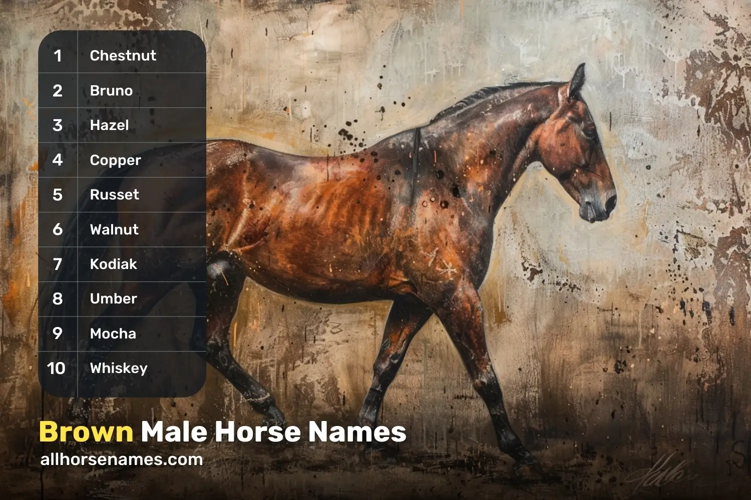 Brown Male Horse Names