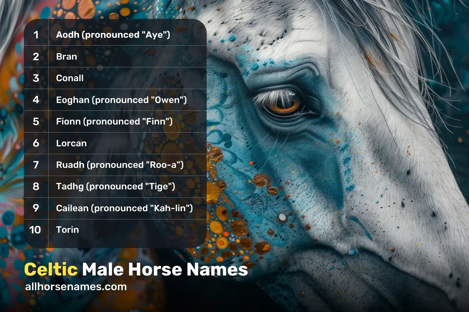 Celtic Male Horse Names