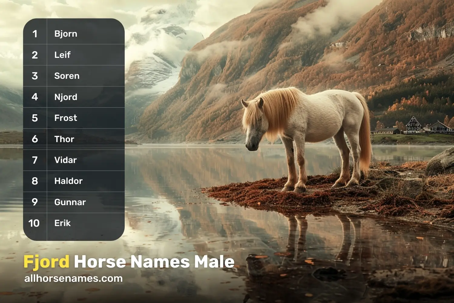 Fjord Horse Names Male