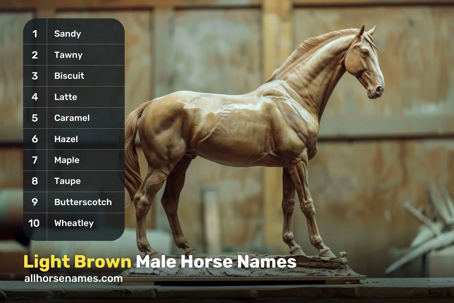 Light Brown Male Horse Names