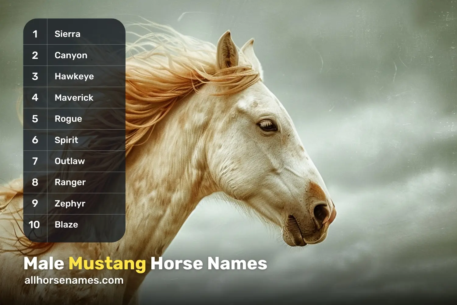 Male Mustang Horse Names