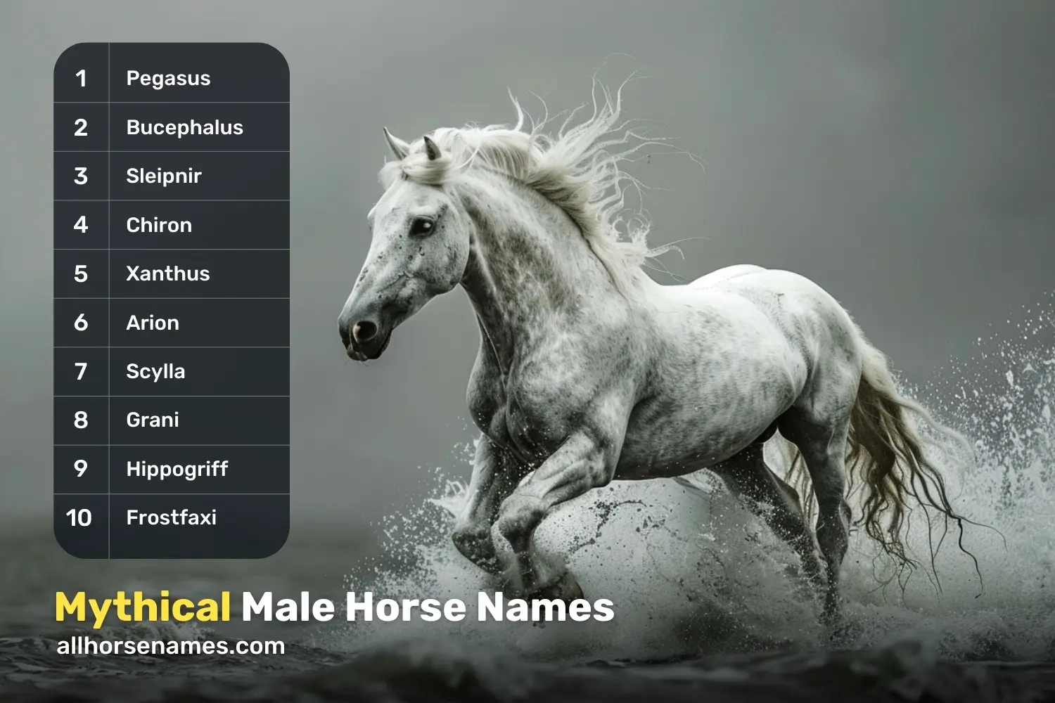 Mythical Male Horse Names